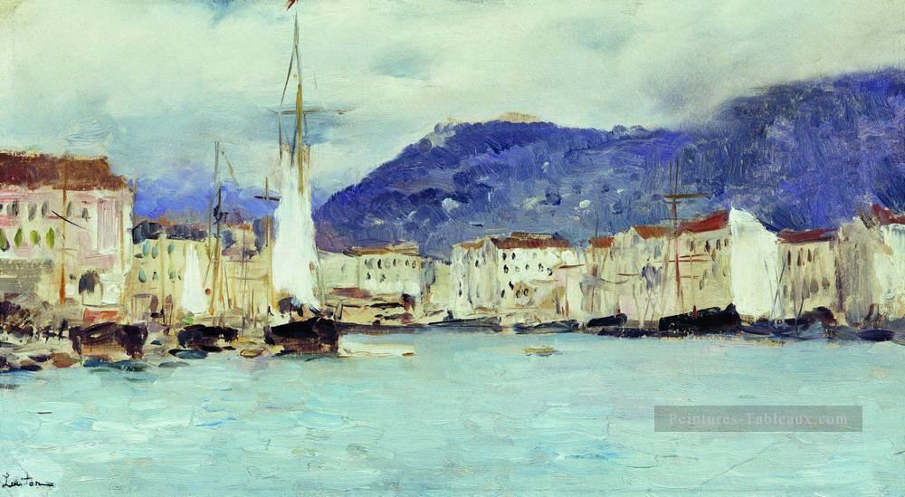paysage italien 1890 Isaac Levitan scènes de ville de paysage urbain Peintures à l'huile